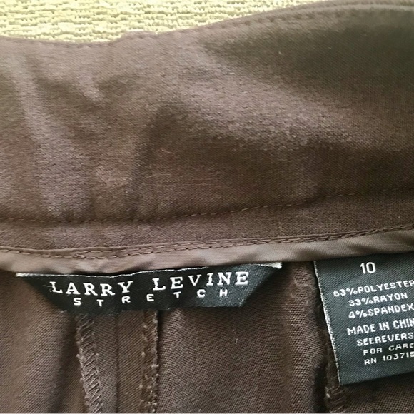 Women Straight Legs Trousers in Brown size 10 Petite - Picture 4 of 4